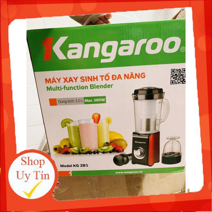 Máy xay sinh tố đa năng Kangaroo KG2B1 ⭐ CHÍNH HÃNG ⭐ - Công suất 380W