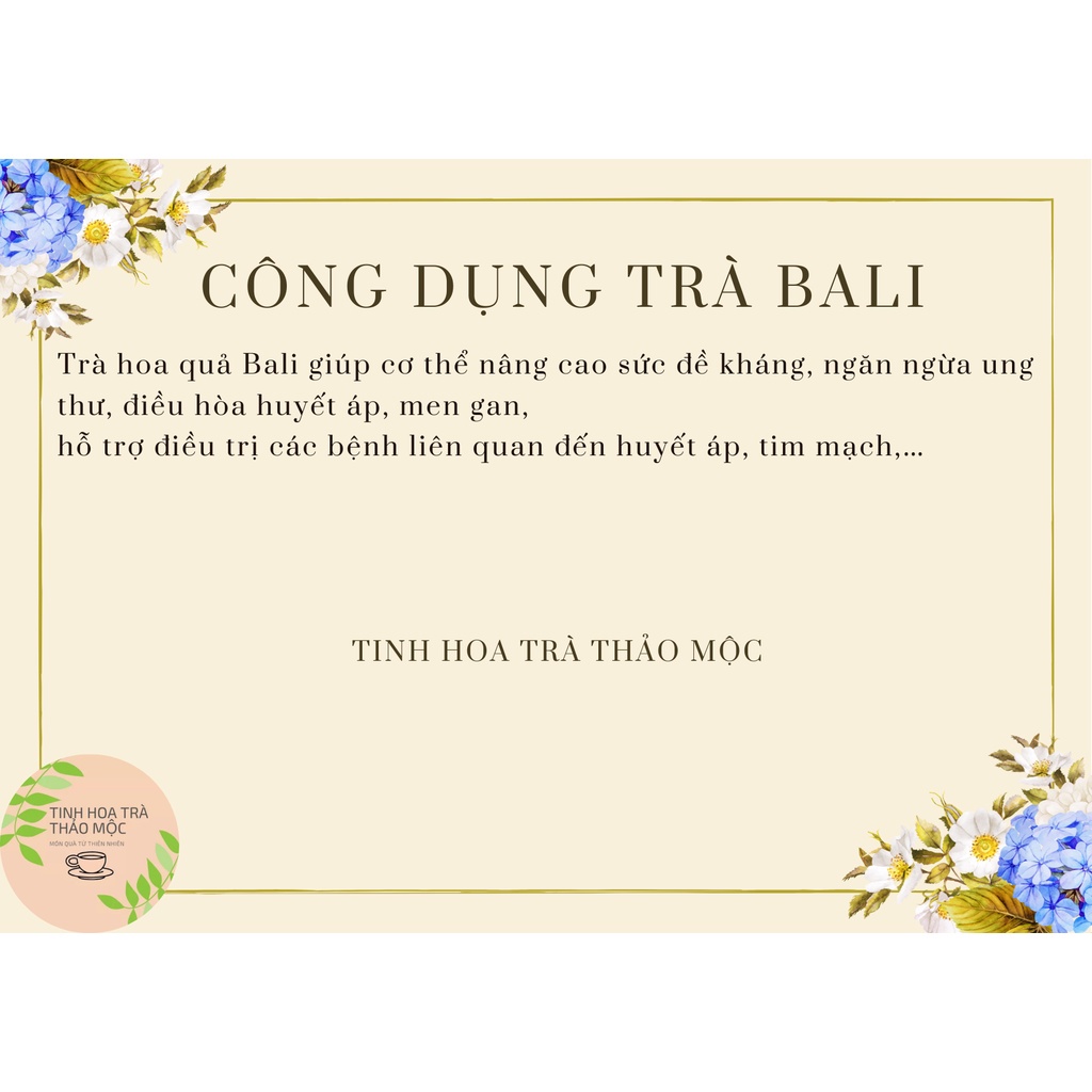 Trà hoa quả bali 100 gram Tinh Hoa Trà Thảo Mộc Món Qùa Từ Thiên Nhiên