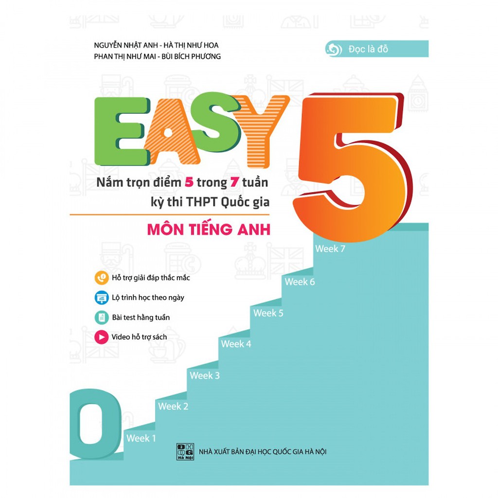 Sách - Easy 5 Nắm Trọn Điểm 5 Trong 7 Tuần