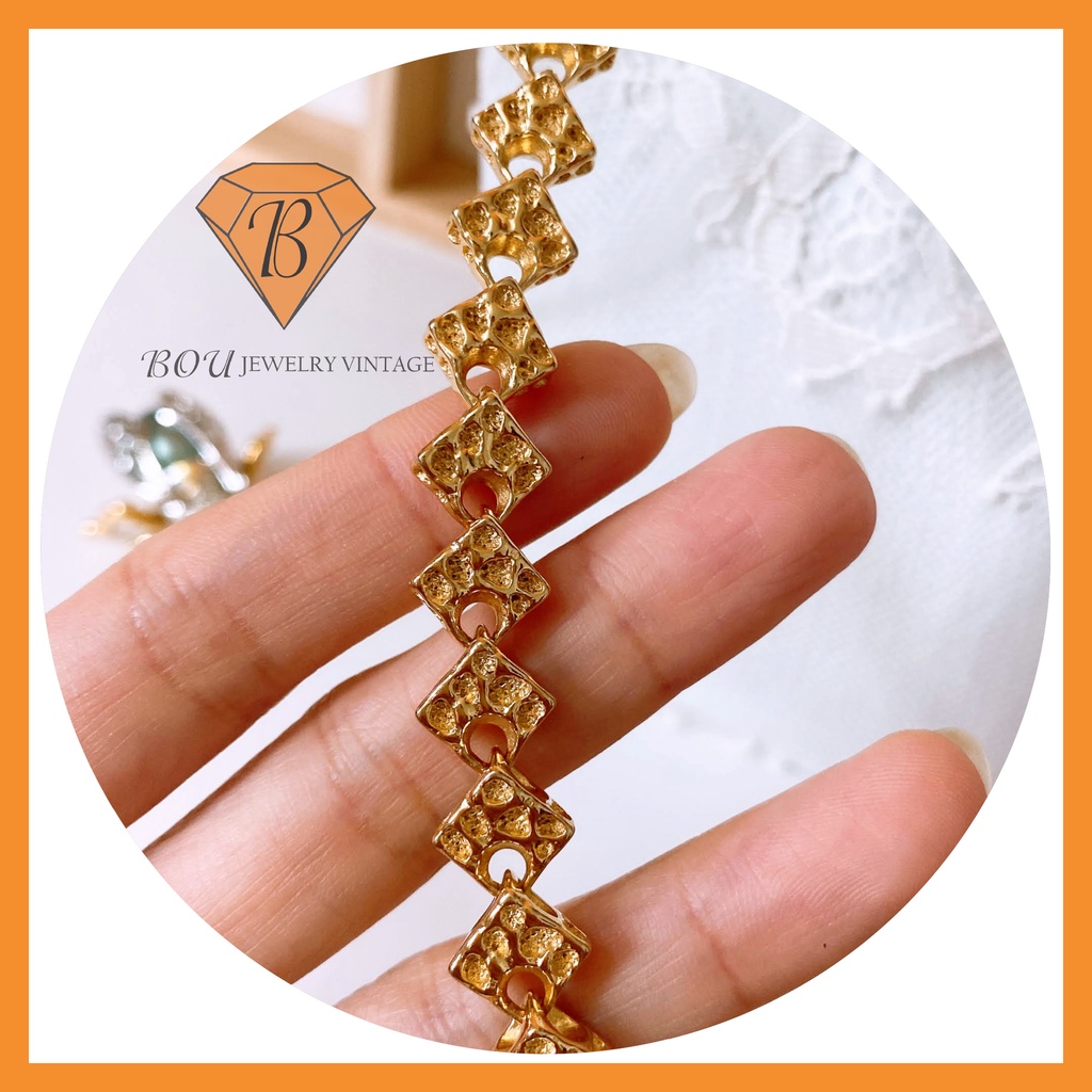 VÒNG CỔ VÀNG SECONDHAND TRANG SỨC SI NHẬT BẢN BOU JEWELRY VINTAGE MÃ VC288
