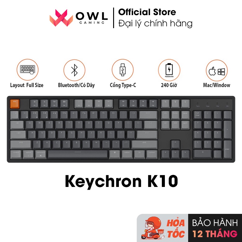 Bàn phím cơ Keychron K10 (Hàng chính hãng)