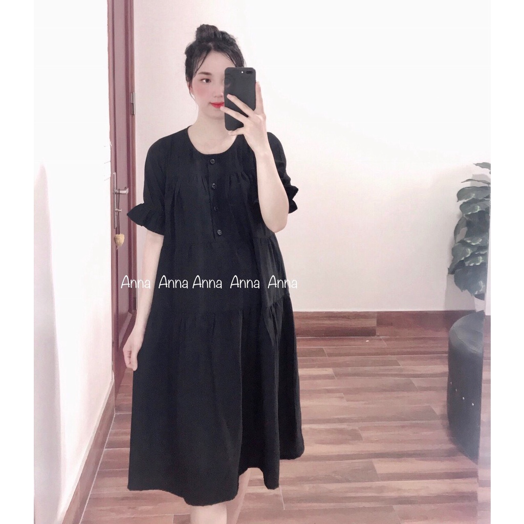 Đầm bầu thiết kế dáng baby doll sang chảnh