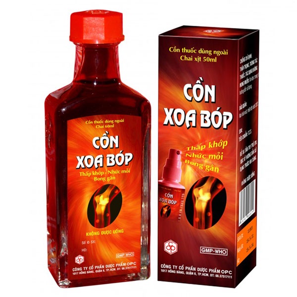 CỒN XOA BÓP OPC 60ML