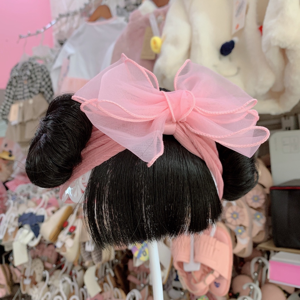 Mẫu mới 2022 Turban tóc giả nơ voan cực sang