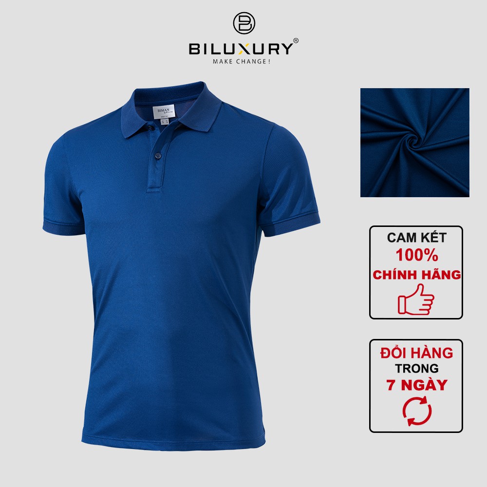 Áo Polo nam cổ bẻ Biman by Biluxury vải thun cao cấp chuẩn form sang trọng lịch lãm 5APCB006TTS | BigBuy360 - bigbuy360.vn