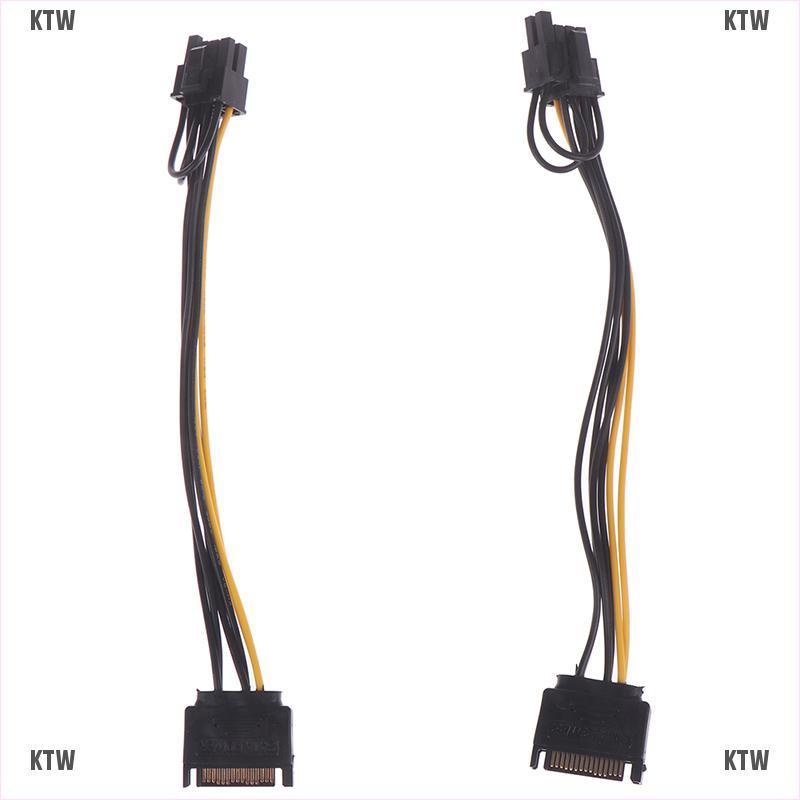 Dây Cáp Nguồn Pci-E 15Pin Sata Sang 8Pin (6 + 2) Dài 20Cm Thẻ | BigBuy360 - bigbuy360.vn