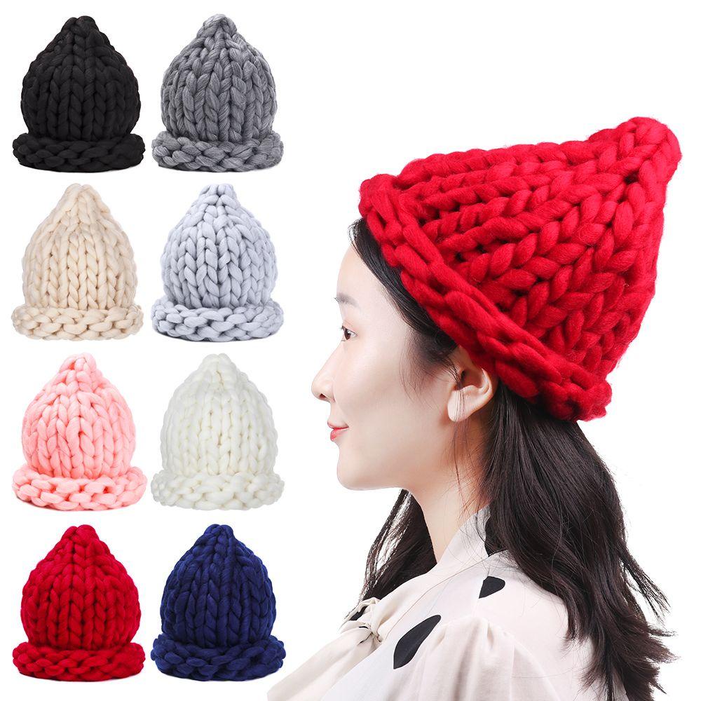 Mũ Beanie Dệt Kim Bằng Cotton Thời Trang Thu Đông