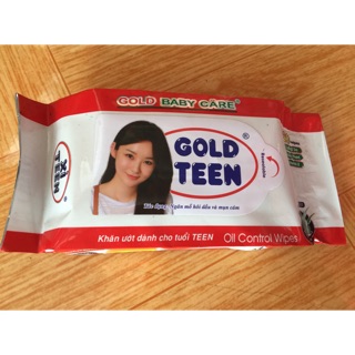 Khăn giấy ướt Gold Teen gói nhỏ bỏ túi