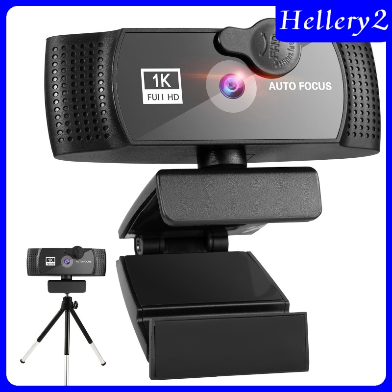 [HELLERY2] Webcam 1080p HD w/ Noise-Cancelling Microphone USB for Gaming PC Desktop