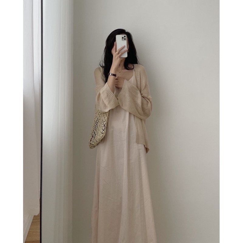 (QUẢNG CHÂU) ÁO LEN CARDIGAN MỎNG ĐI BIỂN LOẠI 1 DÁNG BASIC CỰC XINH | BigBuy360 - bigbuy360.vn