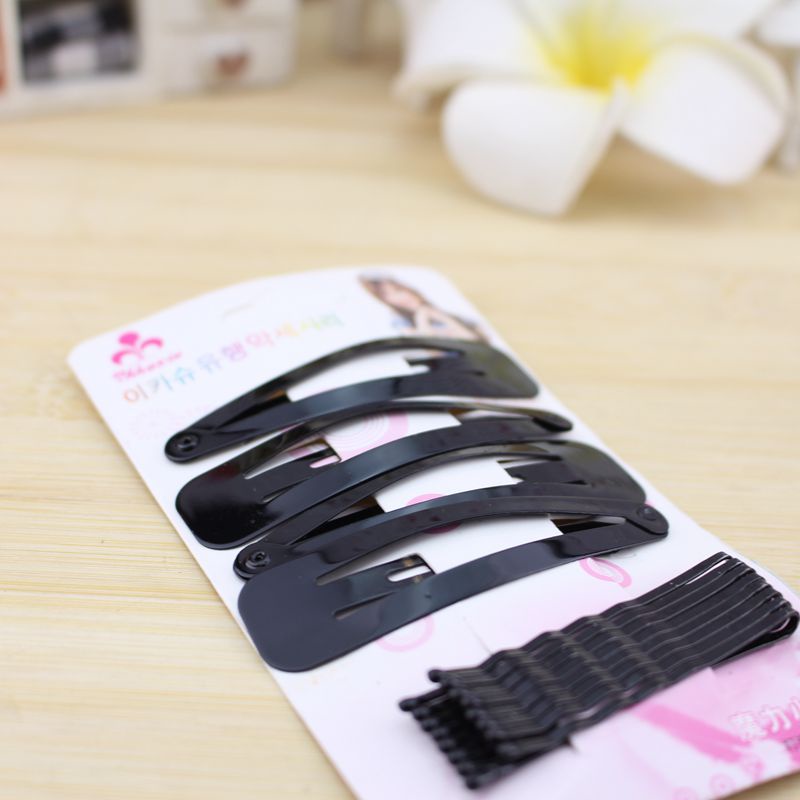 Kẹp Tóc Mái Màu Đen Sắp Xếp Gọn Gàng Cho Nữ