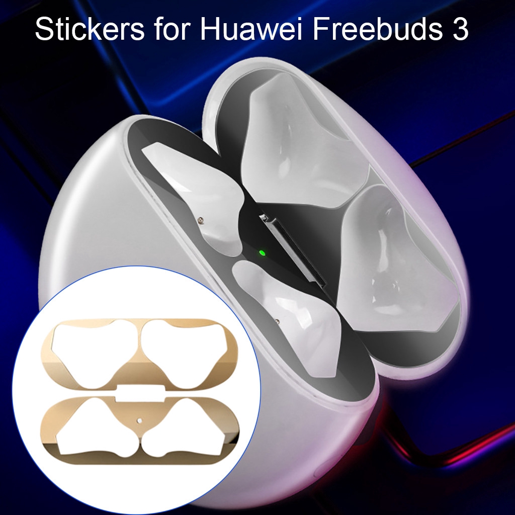 Miếng Dán Kim Loại Chống Bụi Cho Tai Nghe Huawei Freebuds 3