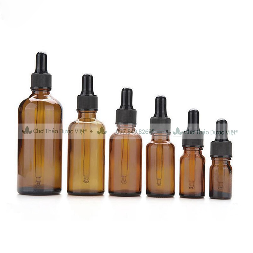 Lọ thủy tinh dựng tinh dầu, chai chiết serum đựng mỹ phẩm, nước hoa - Chợ Thảo Dược Việt