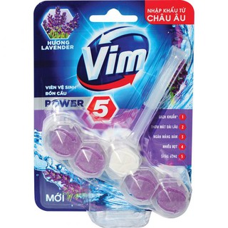 Viên treo bồn cầu Vim hương chanh/ lavender/ Trà xanh và chanh vàng 55g