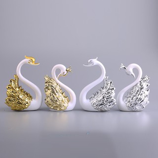 [RẺ NHẤT❤️] Đôi thiên nga giả sứ - Phụ kiện trang trí bánh sinh nhật
