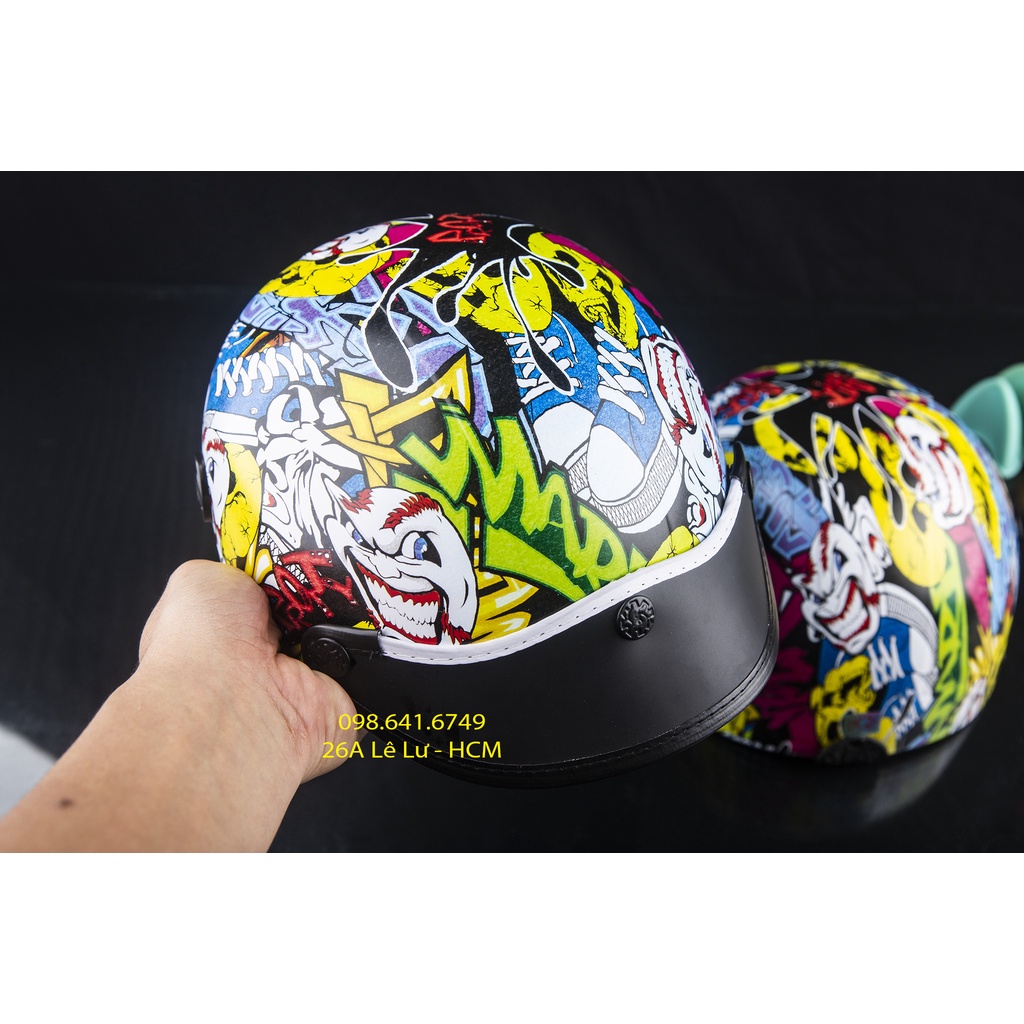 MŨ NÓN BẢO HIỂM NGƯỜI LỚN tem trùm - tem nhúng