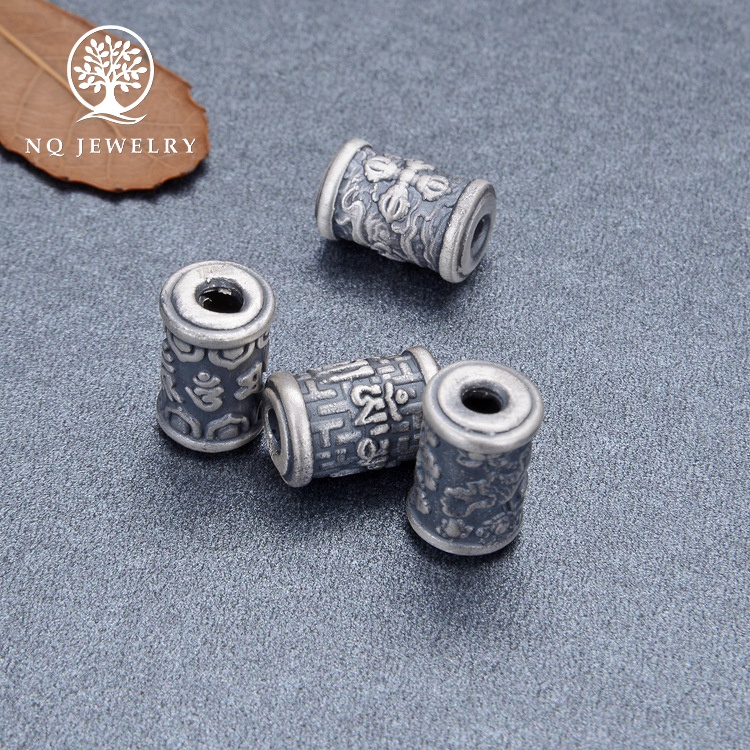 Charm chặn hình trụ lục tự minh chú #3 - NQ Jewelry