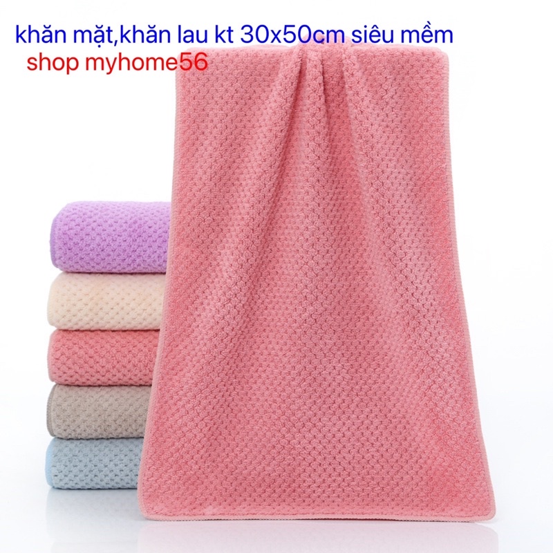 Khăn mặt , Khăn lau tay kích thước 30x50cm siêu mềm