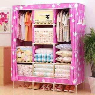 Tủ quần áo khung gỗ 3 buồng 8 ngăn