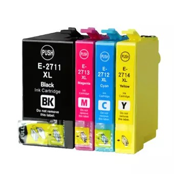 4 Pk Tương Thích Hộp Mực 27xl T2711 T2701 Cho Epson Wf-3620 Wf-3640 Wf-7610 Wf-7620 Wf-7110 Máy In Phun