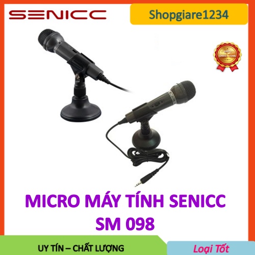 [Mã ELHACE giảm 4% đơn 300K] Micro thu âm Senicc SM-098. Micro cho máy tính zac 3.5 tự nhận. (Hàng chính hãng)