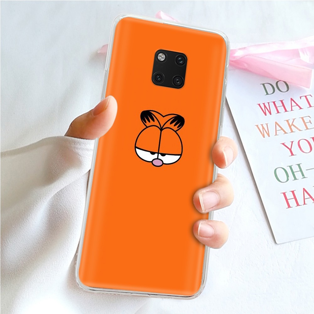 Ốp Lưng Trong Suốt Hình Mèo Garfield Cho Nokia 2.2 3.2 4.2 6 6.2 3 5 8 Sirocco 9