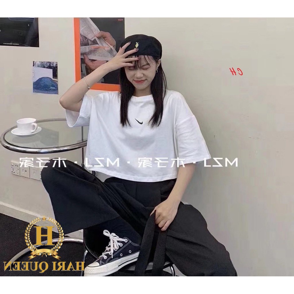 Áo croptop dấu phẩy ngắn tay HARIQUEEN