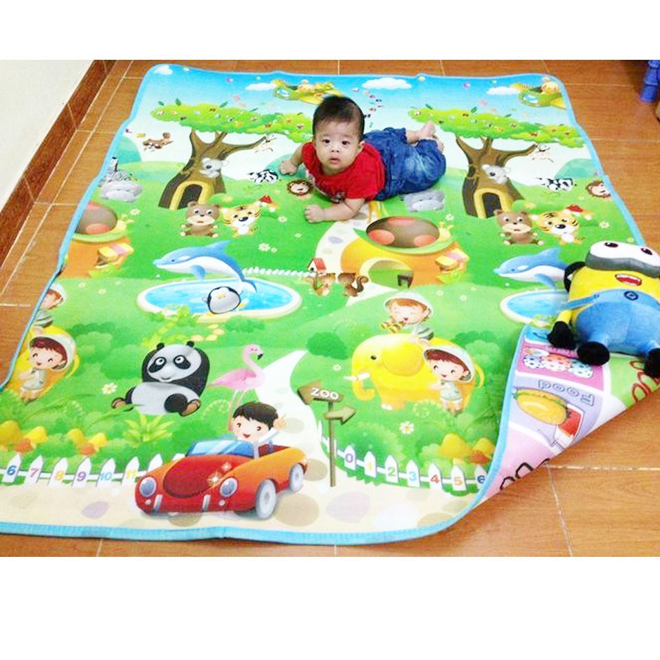 [FREESHIP❤️] THẢM XỐP 2 MẶT CHO BÉ CHƠI ĐÙA THOẢ THÍCH KT 1,8x2m