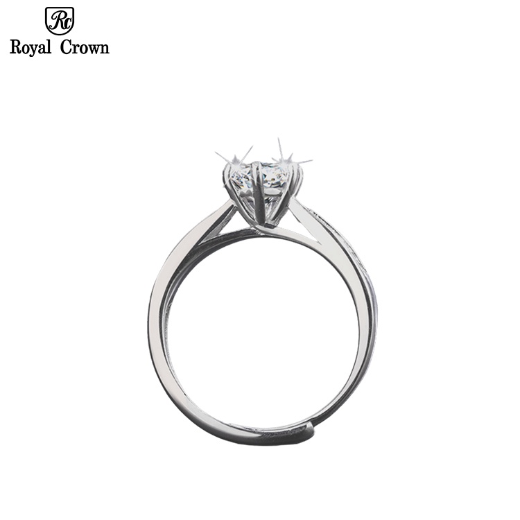 Nhẫn bạc nữ đẹp đính đá sang trọng Royal Crown RC401