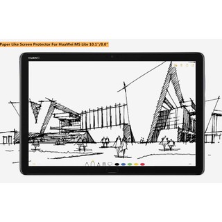 Miếng Dán Bảo Vệ Màn Hình Máy Tính Bảng Huawei MediaPad M5 Lite 10.1 "/ 8.0" Bằng Giấy Nhám Chống Dấu Vân Tay Và Phác Thảo Cảm Giác Như Giấy Nhám