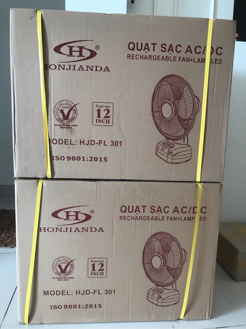 Quạt sạc Honjianda-FL 301LED