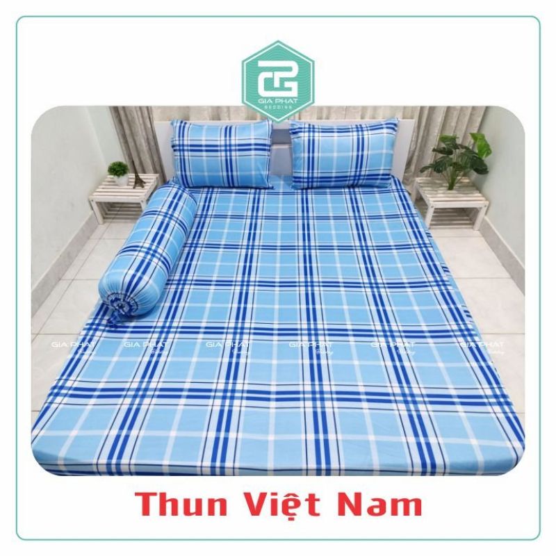 Ga giường lẻ thun lạnh Việt Nam cao cấp Kẻ sọc