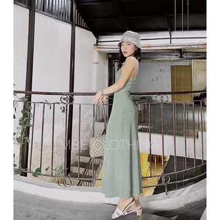 ĐẦM MIDI CỔ YẾM KHOÉT NGỰC