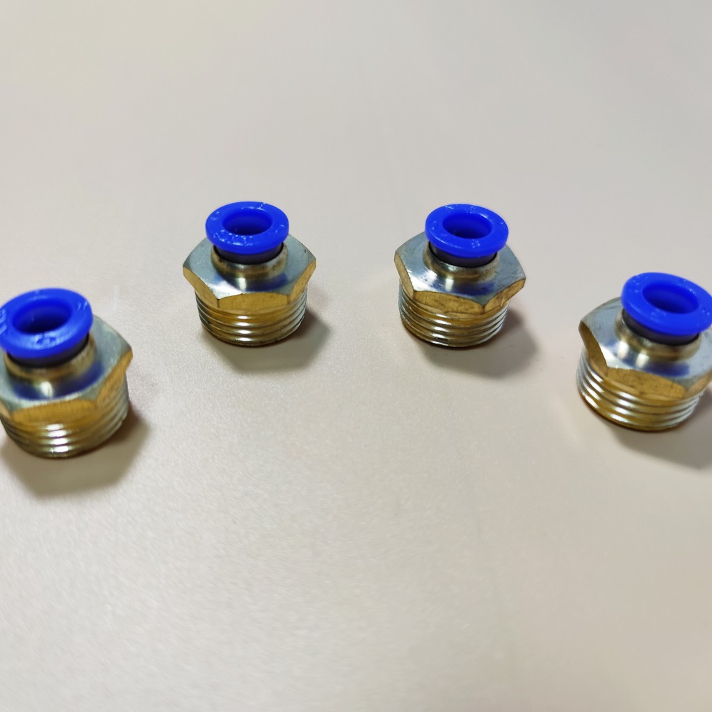 Nối ren ngoài 21 ra ống 8mm dùng nối ống phun sương, nối ống khí, khớp nối nhanh bằng đồng