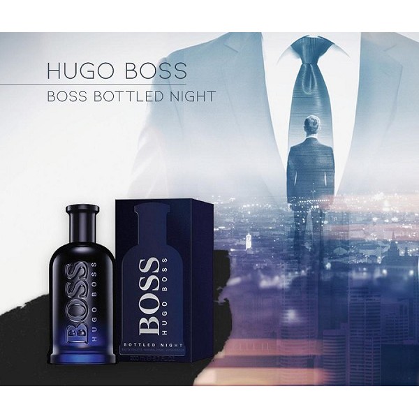 [Mã FMCGMALL - 10% đơn 250K] Nước Hoa Hugo Boss Bottled Night EDT 30ml