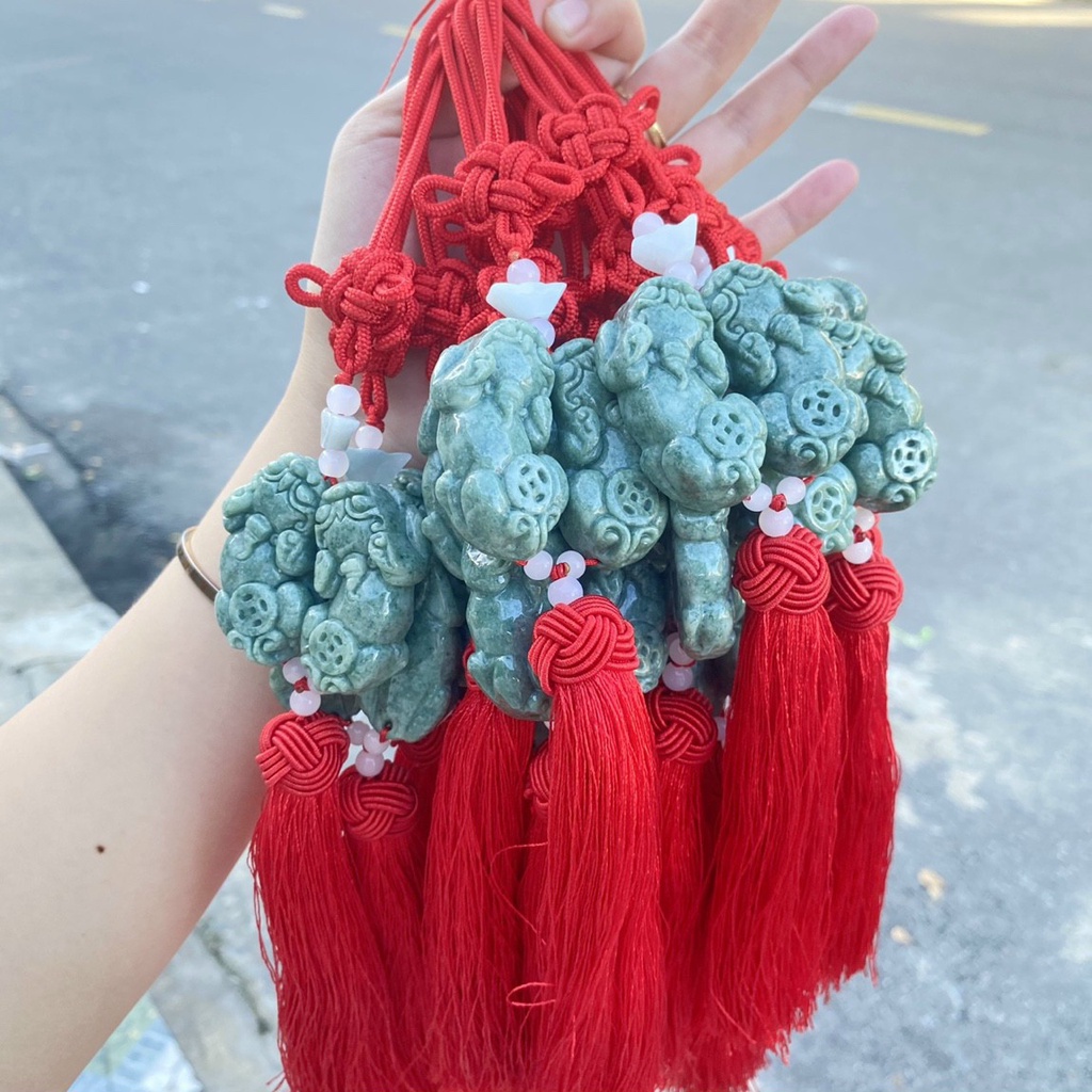 Dây Treo Xe ô tô Phong Thủy, Dây xe ô tô Tỳ Hưu đá tự nhiên