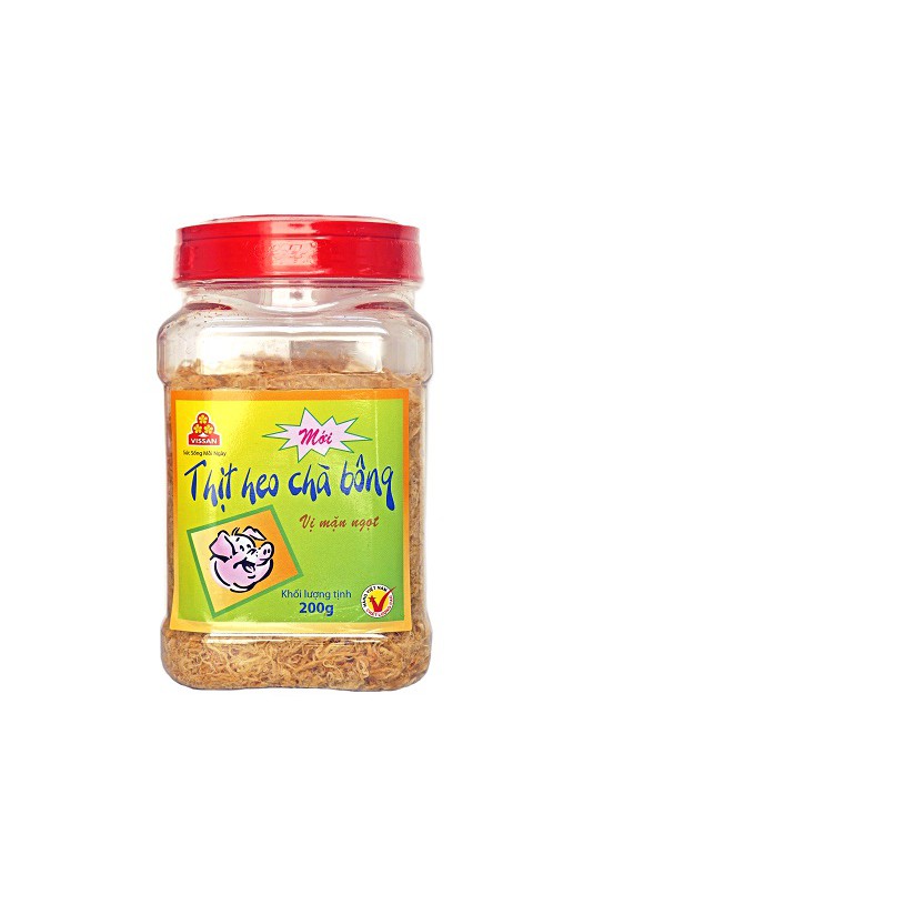 Thịt heo chà bông Vissan vị mặn ngọt/ vị truyền thống 100g-200g