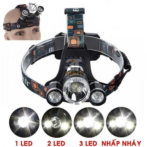 ĐÈN PIN ĐỘI ĐẦU 3 BÓNG LED SIÊU SÁNG