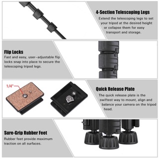 Chân máy ảnh Tripod Yunteng VCT-691