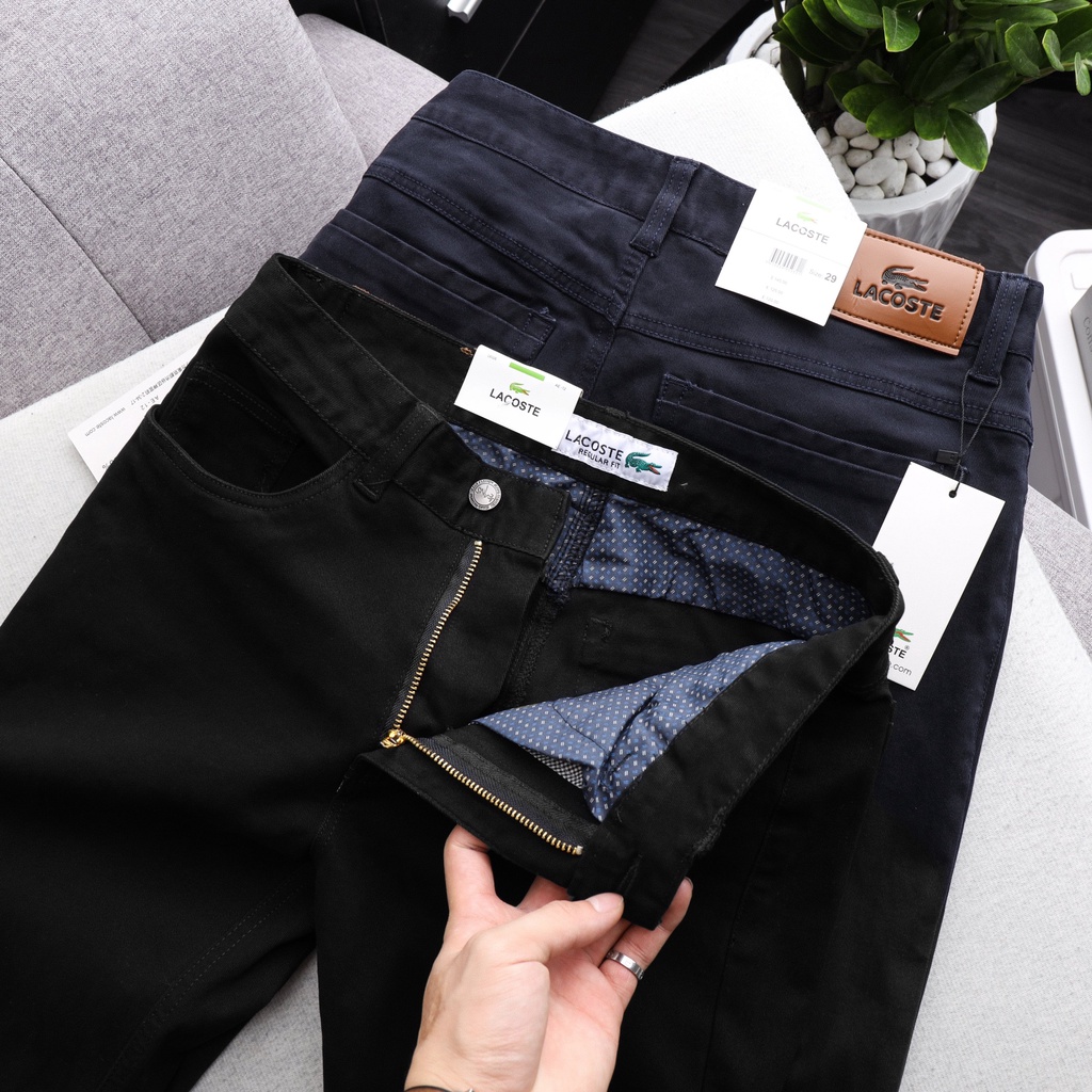 Quần Kaki Dài Giả Jean, thớ vải như jean mộc Co Giãn , Form Suông Không Ôm Trẻ Trung, BigSize 100kg - 3bros.khoxuatkhau