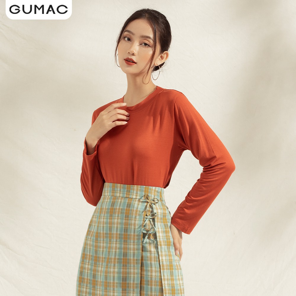 [Mã WABRGUSBD2 giảm 10% tối đa 50k đơn từ 250k] Chân váy đính 3 nơ GUMAC VA1197 | BigBuy360 - bigbuy360.vn