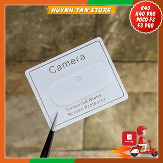 Kính cường lực Camera Xiaomi Redmi K40 Gaming,K40,K40Pro,Poco F3 trong suốt vát 2,5D