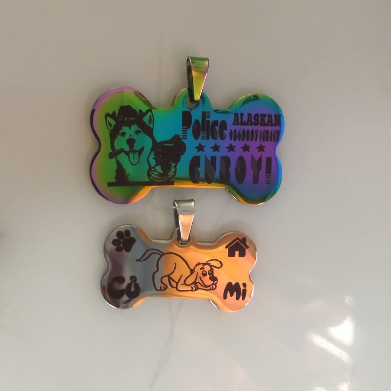 COMBO THẺ TÊN VÀ VÒNG CỔ TẶNG KÈM CHUÔNG THIẾT KẾ THEO YÊU CẦU CHO THÚ CƯNG