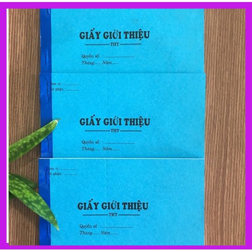 Giấy Giới Thiệu - 1 Cuốn