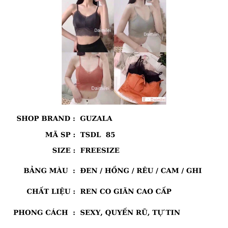 Áo Bra,Áo ngực Nữ  Ren Công Chúa Đệm Ngực SIêu ôm dáng cao cấp _ TSDL 85
