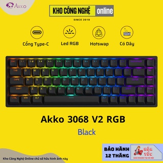 Bàn Phím Cơ AKKO 3068 v2 RGB (Foam tiêu âm / Hotswap / AKKO CS Jelly switch)