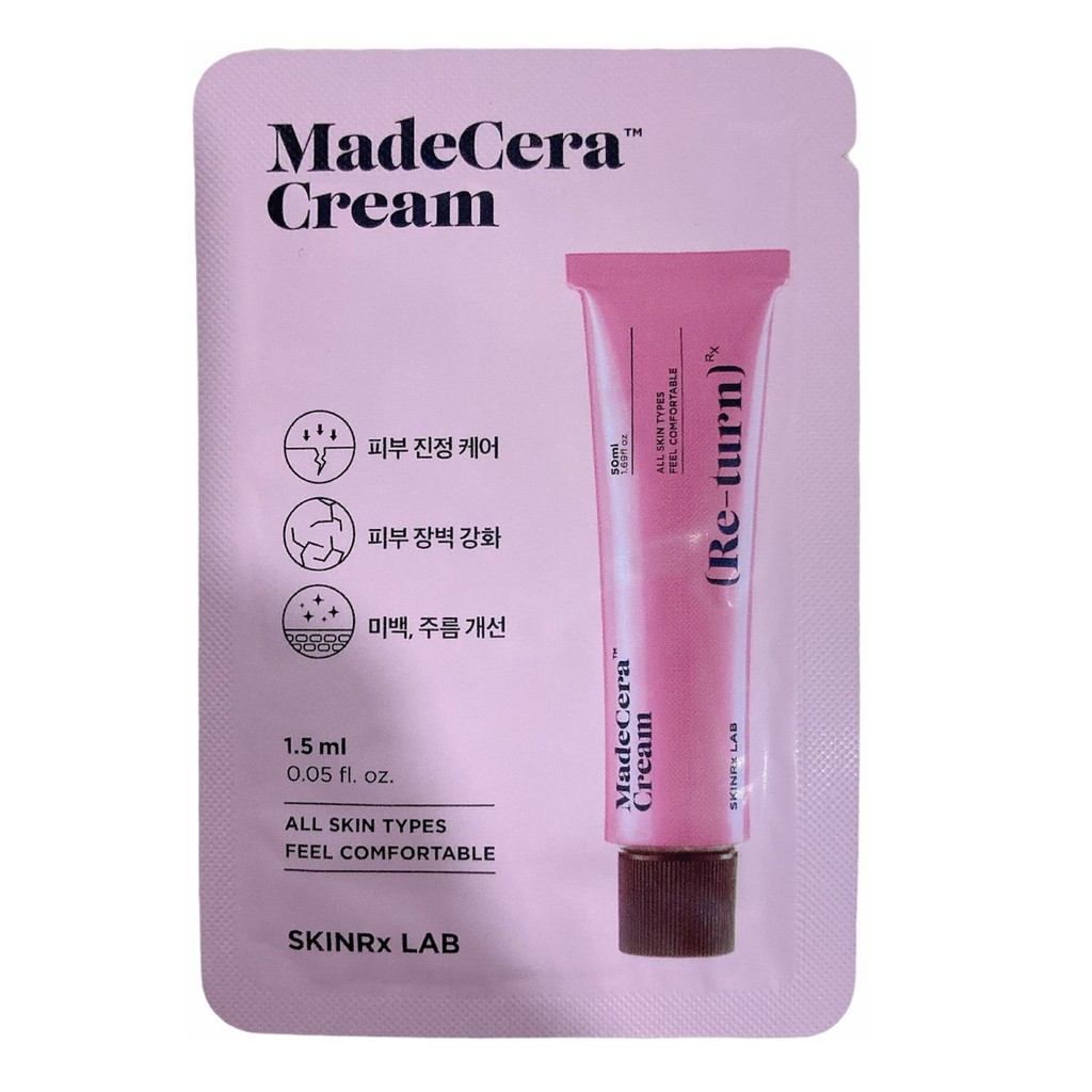 [Quà Tặng Không Bán] Kem dưỡng da mặt dưỡng ẩm, ngăn lão hóa SKINRx LAB Madecera Cream 1.5ml - Sample size for Huxley