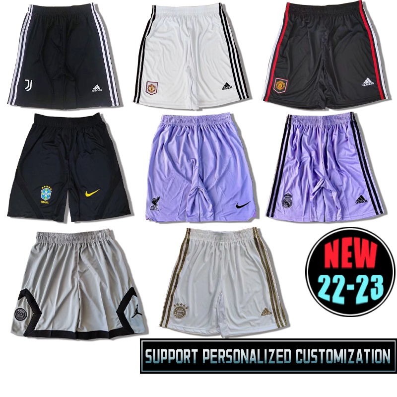 Quần Short Bóng Đá Câu Lạc Bộ Liverpool 23-23 Juventus Manchester United Brazil Real Madrid Paris Size s-2xl