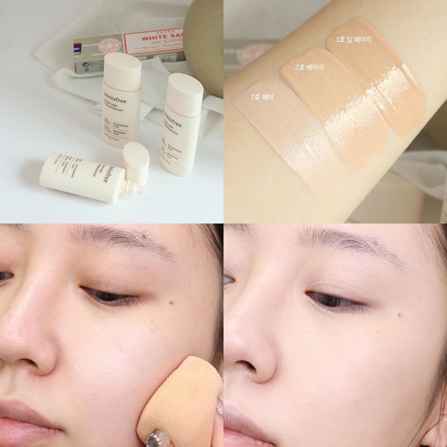 🤩 Kem Nền Đa Năng➖ INNISFREE SIMPLE LABEL TINTED MOISTURIZER SPF50+ PA+++