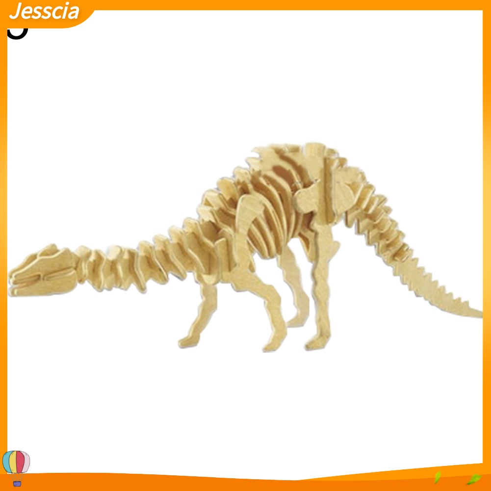 Jessica| Bộ Xếp Hình Xương Khủng Long 3D Bằng Gỗ Cho Bé